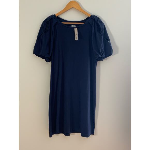 NIC+ZOE Puff-Sleeve T-Shirt Minidress NWT size large - Picture 4 of 8